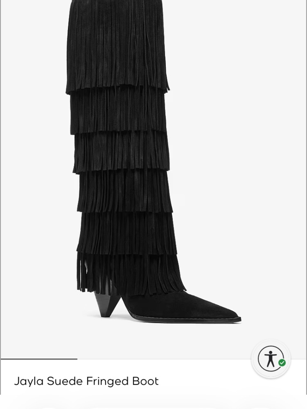 Michael Kors Black “Jayla” Heeled Boots Size 6.5